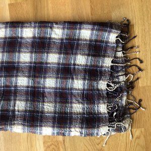 Aritzia Purple Plaid Scarf